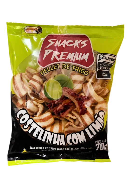 Pellet de trigo sabor costelinha com limão